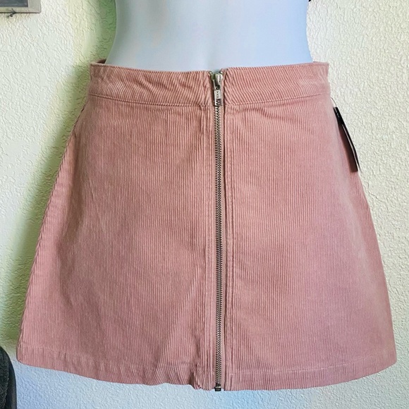 Pink Zip Front Art class Casual Mini Skirt - Picture 4 of 12